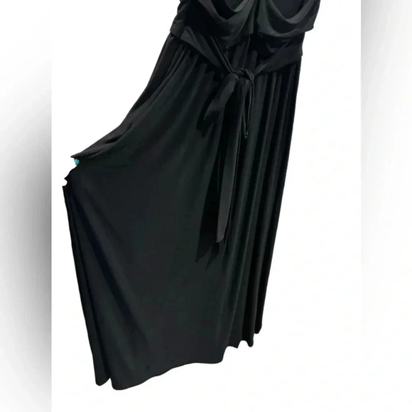 BHLDN Black Flutter Sleeve Maxi Dress Size 6 - Picture 10 of 14